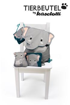 Tierbeutel Elefant by Käselotti Panel ca. 80cm 